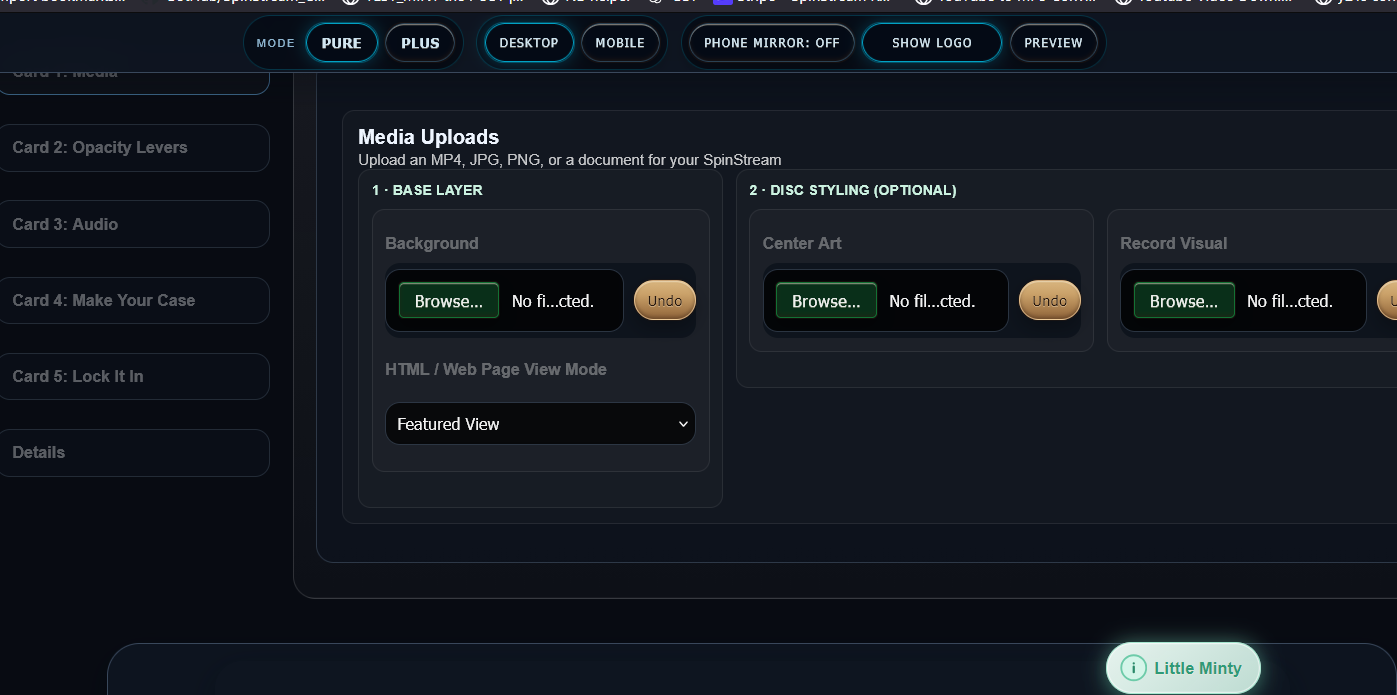 SpinStream editor screenshot